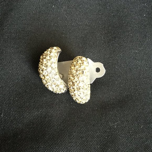 Christian Dior Rhinestone Earring - Picture 1 of 4
